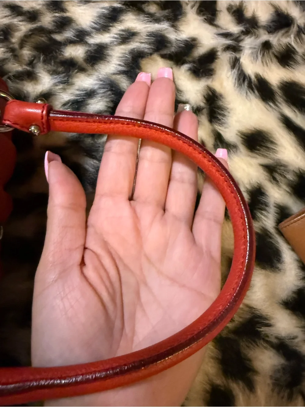 Salvatore Ferragamo Mini Red Pebble Leather Satchel Crossbody